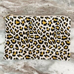 Animal Print Makeup Bag - Leopard Print Clutch